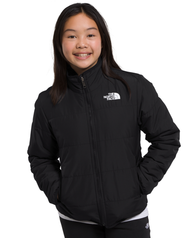 The North Face Girls' Reversible Mossbud Jacket - Big Kid In Tnf Black