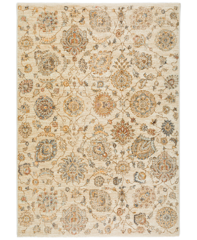 D Style Bergama Be5 1'8" X 2'6" Area Rug In Ivory