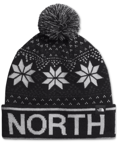 The North Face Kids' Ski Tuke Pom-pom Hat In Tnf Black