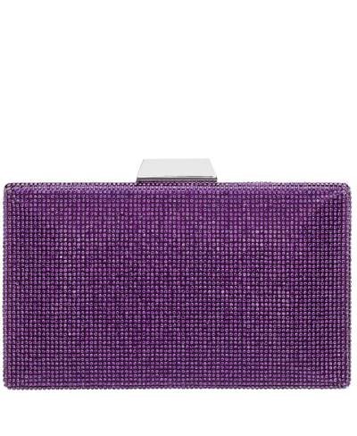 Nina Women's Crystal Minaudiere In Dark Lavender