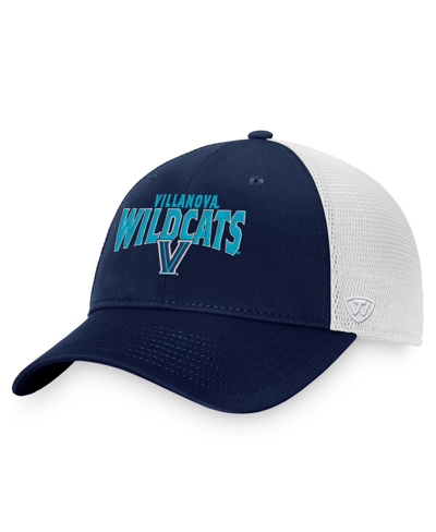 Top Of The World Men's  Navy, White Villanova Wildcats Breakout Trucker Snapback Hat In Navy,white