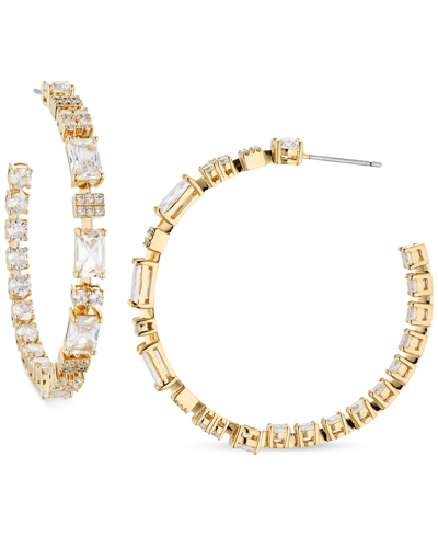 Eliot Danori Crystal Medium C Hoop Earrings, 1-5/8" In Gold