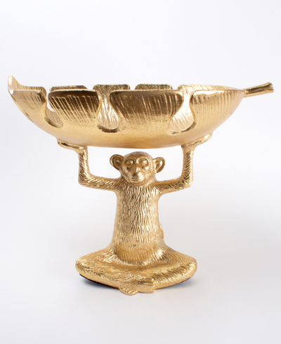 8 Oak Lane Metal Decorative Bowl In Gold