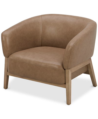 Macy's Kellsie 33" Fabric Accent Chair, Created For  In Sand