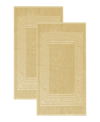 Superior Cotton Greek Key Infinity Border 2-pc. Bath Rug Set In Canary