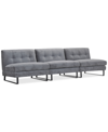 Macy's Closeout! Kathya 120" 3-pc. Fabric Modular Sofa, Created For  In Grey