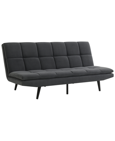 Abbyson Living Jaden 70" Fabric Convertible Sofa In Dark Gray