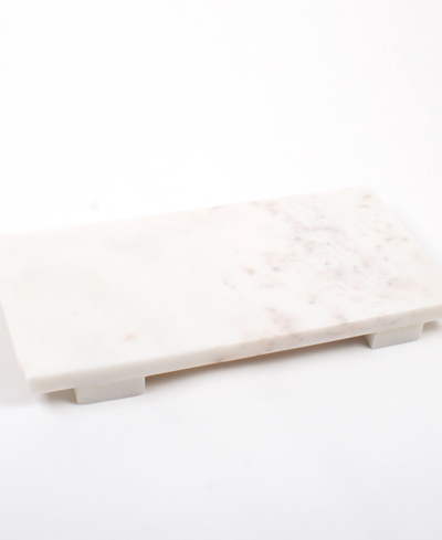 8 Oak Lane Marble Cheeseboard, Size Large In White