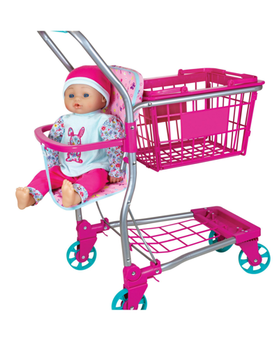 Redbox Lissi Dolls Shopping Cart With 16" Baby Doll In Multi