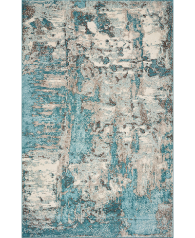 Kas Watercolors 6233 6'7" X 9'6" Area Rug In Ivory,teal