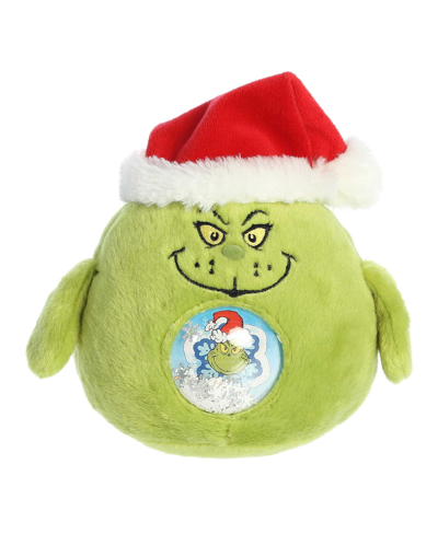 Aurora Babies' Small Shaker Grinch Dr. Seuss Whimsical Plush Toy Green 7.5"