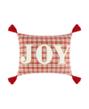 Levtex For Christmas Tassel Decorative Pillow, 14" X 18" In Red