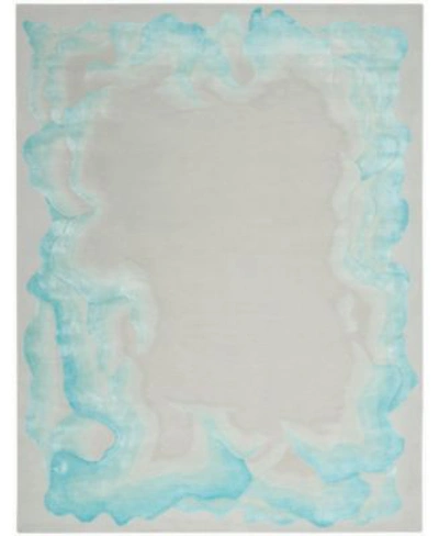Nourison Home Prismatic Prs22 Area Rug In Turquoise