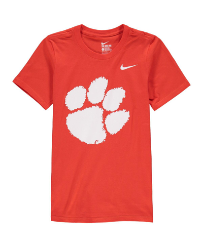Nike Kids' Big Boys  Orange Clemson Tigers Logo T-shirt