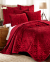 Levtex Caserta Velvet Reversible Quilt, Twin/twin Xl In Red