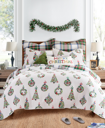 Levtex Festive Baubles Reversible 3-pc. Quilt Set, King/california King In Multi