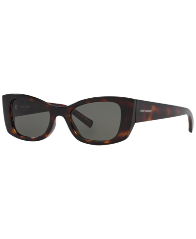 Saint Laurent Women's Sl 593 Sunglasses Ys000487 In Tortoise