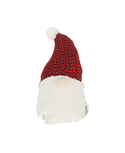 Levtex Gnome Forest Shaped Decorative Pillow, 13" X 8" In Red