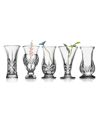 Godinger Dublin 5 Piece Bud Mini Vases Set In Clear