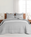 Levtex Cross Stitch Stitching 3-pc. Bedspread Set, Full In Light Gray