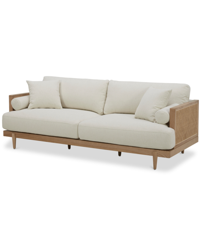 Macy's Closeout! Kellsie 87" Fabric Sofa, Created For  In Ivory