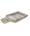 Classic Touch Gold-tone Brushed Tray, Small In Gold