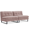 Macy's Closeout! Kathya 80" 2-pc. Fabric Modular Sofa, Created For  In Berry