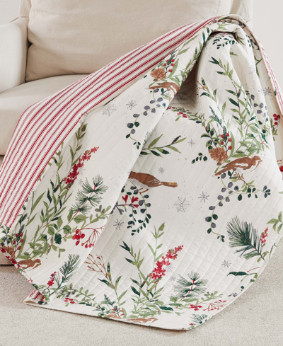 Levtex Winterberry Forest Reversible Quilted Throw, 50" X 60" In Multi