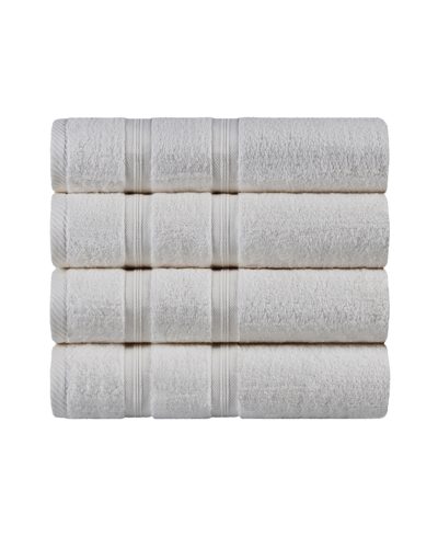 Superior Smart Dry Zero Twist Cotton 4-piece Bath Towel Set In Ivory