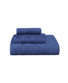 Superior Smart Dry Zero Twist Cotton 3-piece Assorted Towel Set In Navy Blue