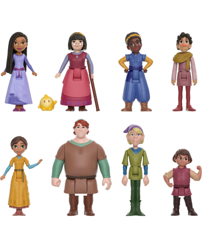 Wish Disney's  The Teens Pack Of 8 Posable Mini Dolls Star Figures In Multi-color