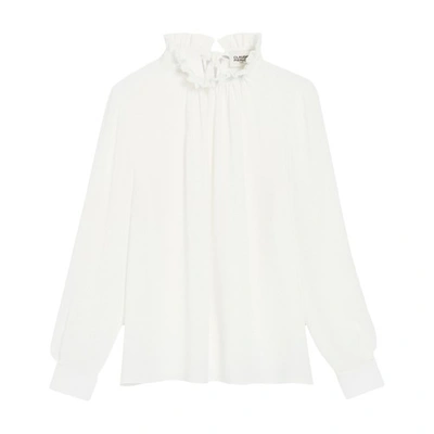 Claudie Pierlot Floaty Blouse In Ecru