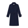 SANDRO TRENCH COAT WITH PLEATED INSET