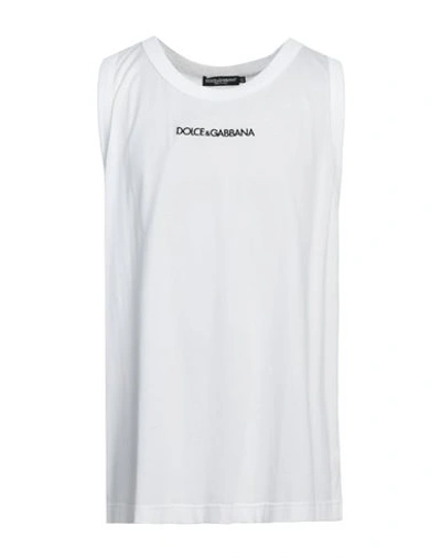 Dolce & Gabbana Man T-shirt White Size L Cotton