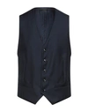 Giorgio Armani Man Vest Midnight Blue Size 40 Virgin Wool In Blue