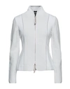 Giorgio Armani Woman Blazer White Size 4 Viscose, Polyester