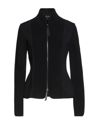 Giorgio Armani Woman Blazer Black Size 4 Viscose, Polyester