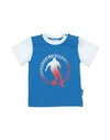 Bikkembergs Babies'  Newborn Boy T-shirt Blue Size 0 Cotton, Elastane