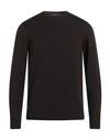 Drumohr Man Sweater Cocoa Size 38 Cotton In Blue