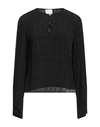 Merci .., Woman Top Black Size L Acetate, Viscose In Black