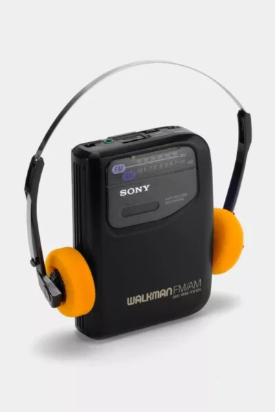 Sony Walkman Wm-fx101 Portable Cassette Player Refurbished By Retrospekt In Black At Urban Outfitters