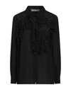 Gentryportofino Woman Shirt Black Size 8 Silk