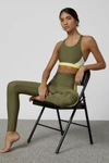 THE UPSIDE HIGH-WAISTED MIDI LEGGING PANT IN OLIVE, WOMEN'S AT URBAN OUTFITTERS