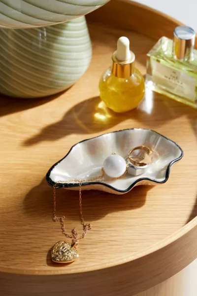 Urban Outfitters Oyster Catch-all Dish In Cream At  In White