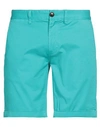 Sun 68 Man Shorts & Bermuda Shorts Turquoise Size 33 Cotton, Elastane In Blue