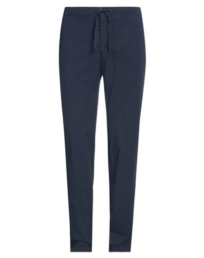 Incotex Man Pants Navy Blue Size 31 Cotton, Elastane In Navy Blue