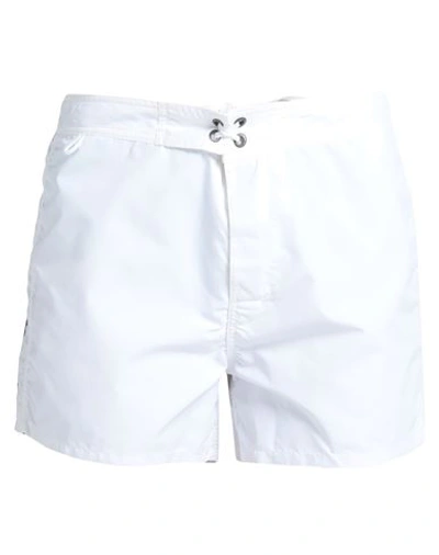 Sundek Man Swim Trunks White Size 32 Polyamide In White