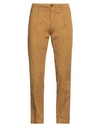 Myths Man Pants Camel Size 36 Cotton, Elastane In Beige