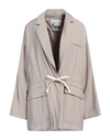 8pm Woman Suit Jacket Khaki Size M Rayon, Polyester In Beige