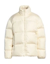 Palm Angels Woman Puffer Beige Size Xs Polyamide, Polyester, Pvc - Polyvinyl Chloride In White
